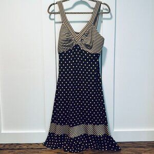 Intriguing Jersey Knit Dress with Gorgeous Neckline for Large Chest